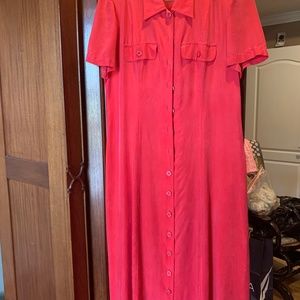 Liz Claiborne Red Silk Dress